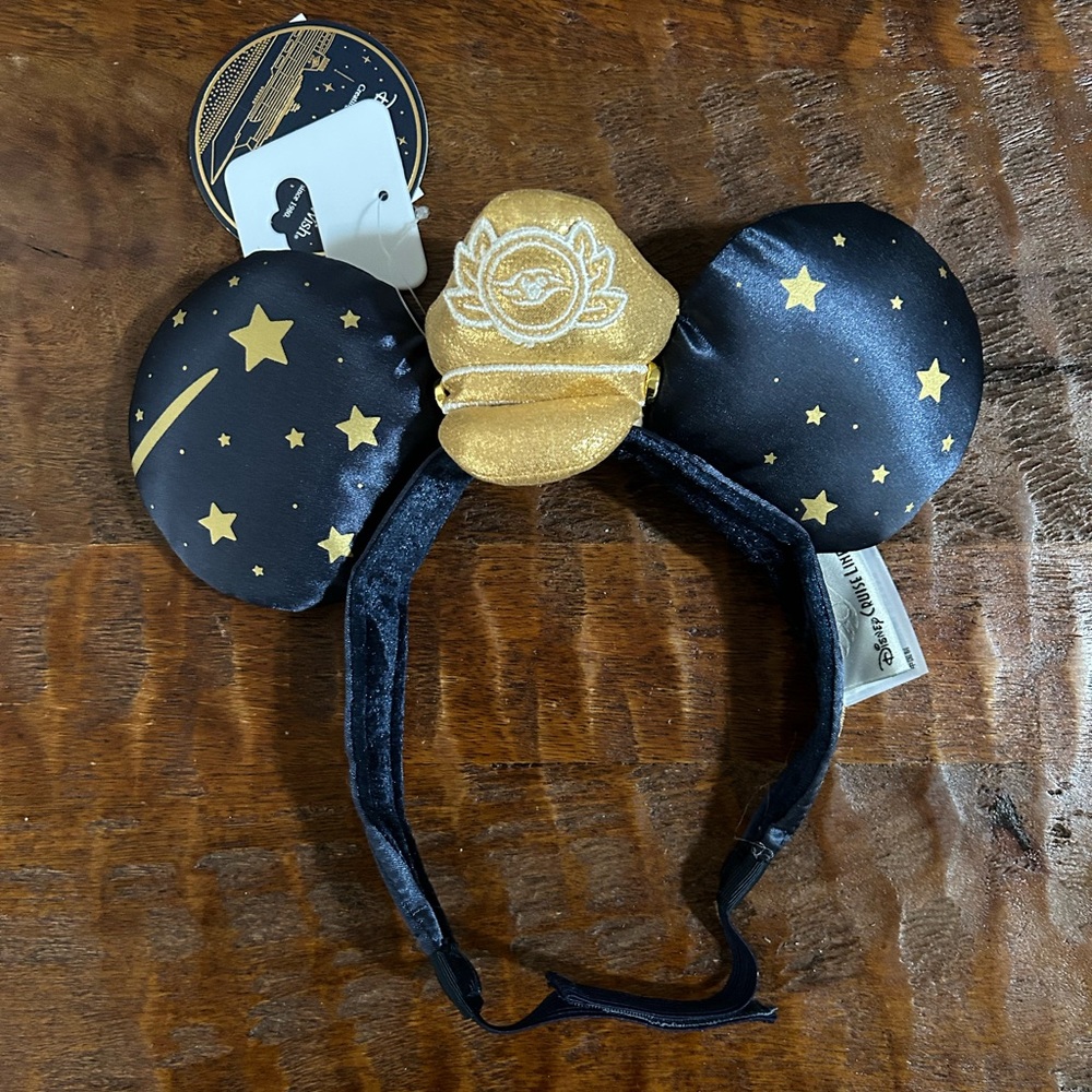 NWT rare Disney Wish Cruise Line Mickey Minnie Ears Headband